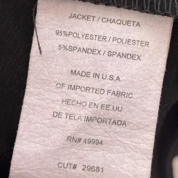 R&M Richards 20W Knit Open Jacket Duster Cardigan Black Liquid Knit Stretch Plus - Picture 4 of 4